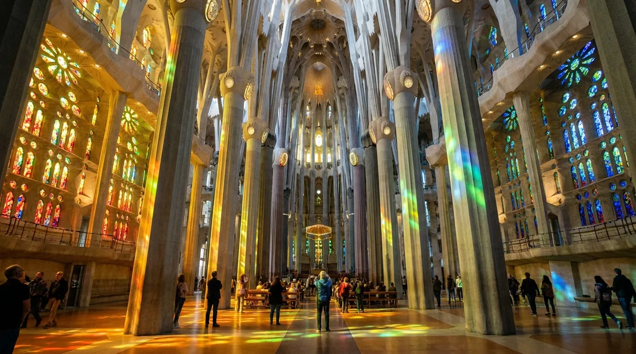Entrada a la Sagrada Família con audioguía